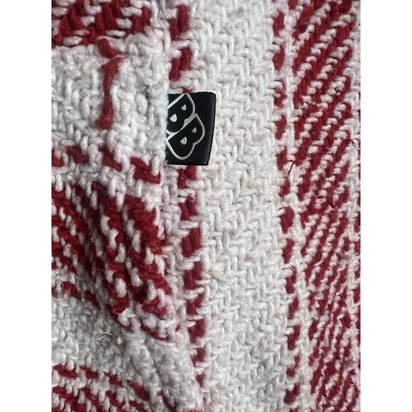 Baja Billy's Red Stripe Hoodie Pancho Surfer Skater Pullover Unisex XL - Picture 3 of 5